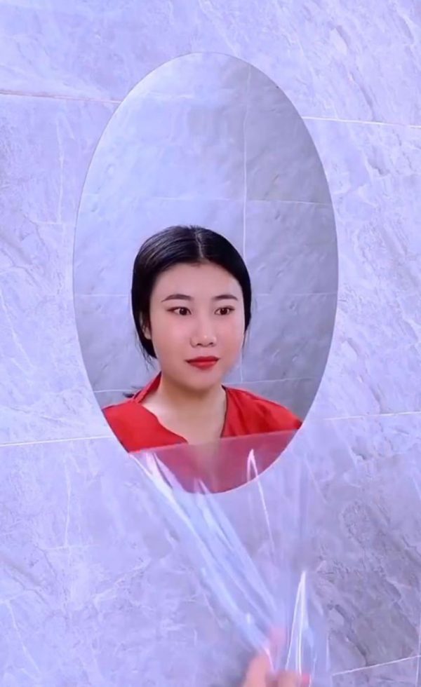 Oval Acrylic Mirror Wall Sticker